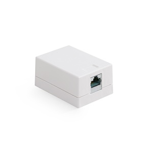 Keline zásuvkový box Cat 6, povrchový, osadený s 1xKEJ-C6-S-TL